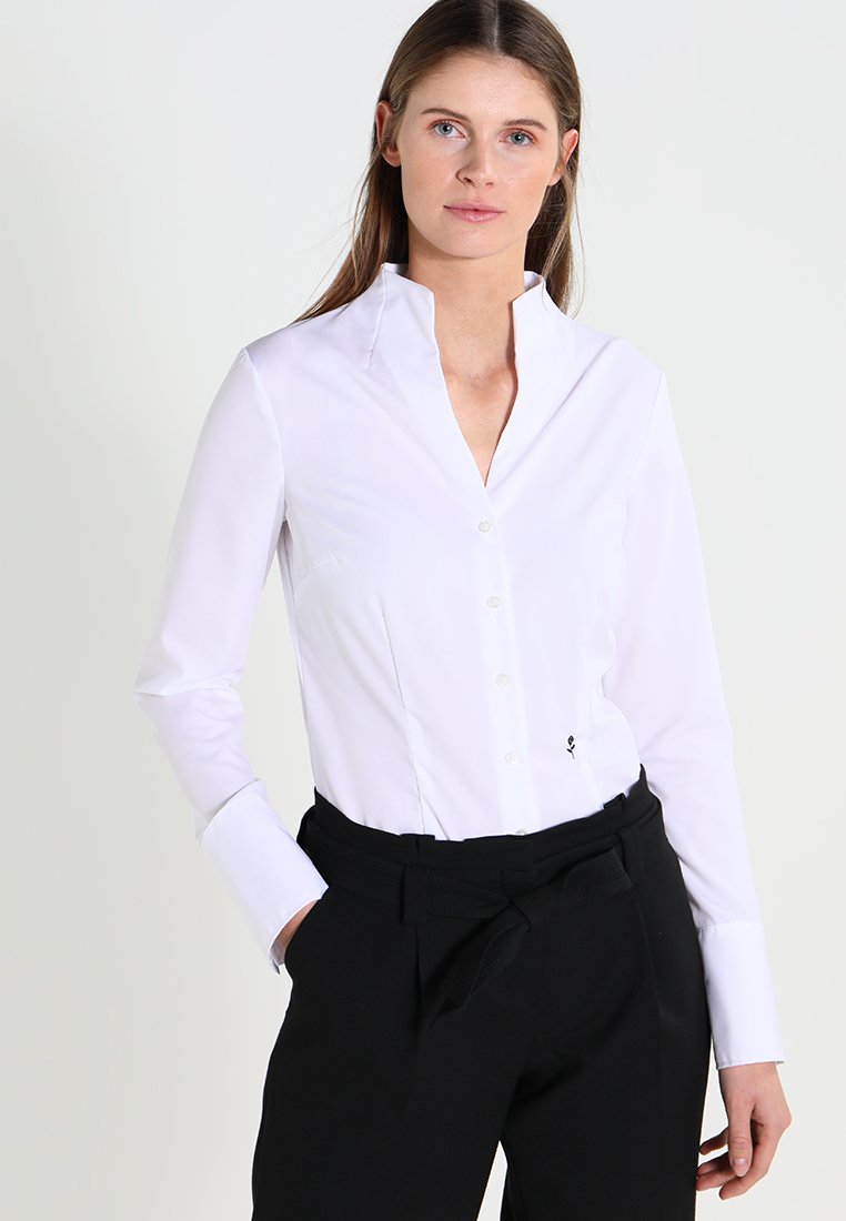 Seidensticker - BUSINESS GOBLET COLLAR REGULAR FIT - Overhemdblouse - white, Vergroten