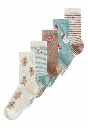 CHRISTMAS 5 PACK - Calcetines - blue/neutral