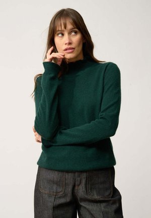 COL MONTANT VOLANTÉ - Pullover - cypress
