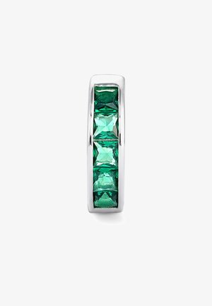 EMERALD BAGUETTE HOOP UNISEX - Auskarai - silver-coloured