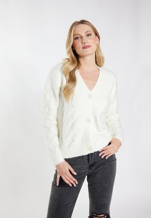 DreiMaster, DREIMASTER STRICKJACKE - Cardigan - wollweiss