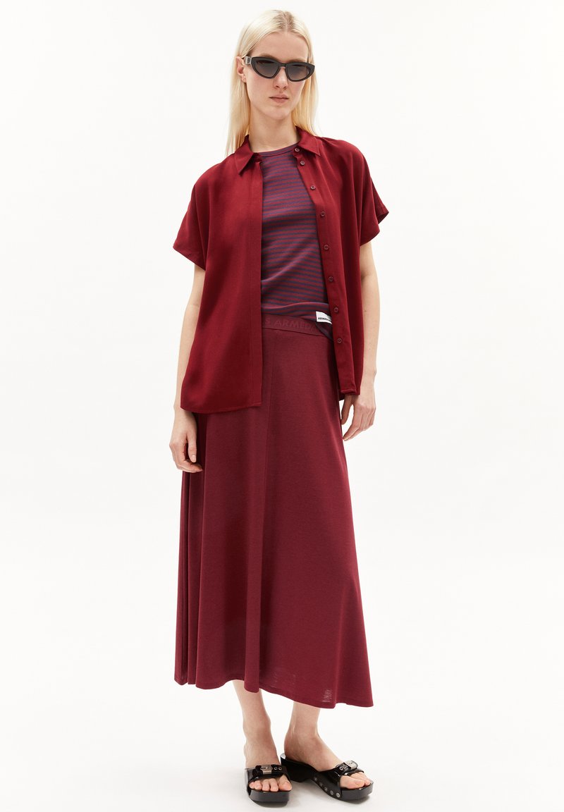 ARMEDANGELS LARISAANA - Overhemdblouse - dark crimson