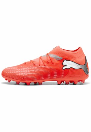 FUTURE 9 PRO MG FUSSBALLSCHUHE - Voetbalschoenen voor harde ondergrond - glowing red- white- black- silver