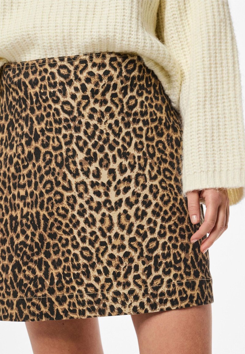 Jupe à imprimé animal pour femme - Jupe midi taille haute en satin uni avec fermeture éclair - Jupe d'été élégante pour femme - Jupe froncée à