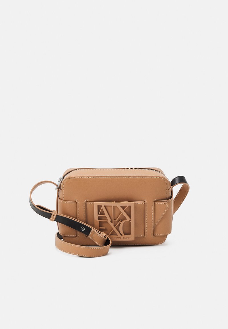 Armani Exchange CAMERA CASE Across body bag brush/beige Zalando.co.uk