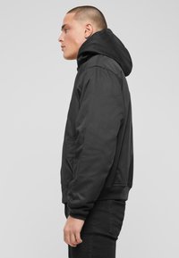 Brandit LORD CANTERBURY HOODED - Užtrauktuku užsegamas treningas - black