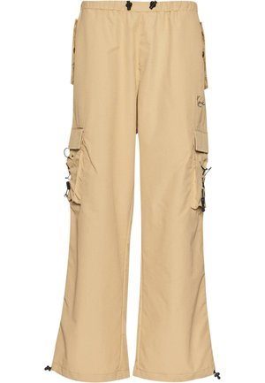 Karl Kani SMALL SIGNATURE WIDE PARACHUTE - Pantaloni cargo - sand