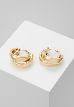 CHUNK LAYER HOOP - Oorbellen - gold-coloured