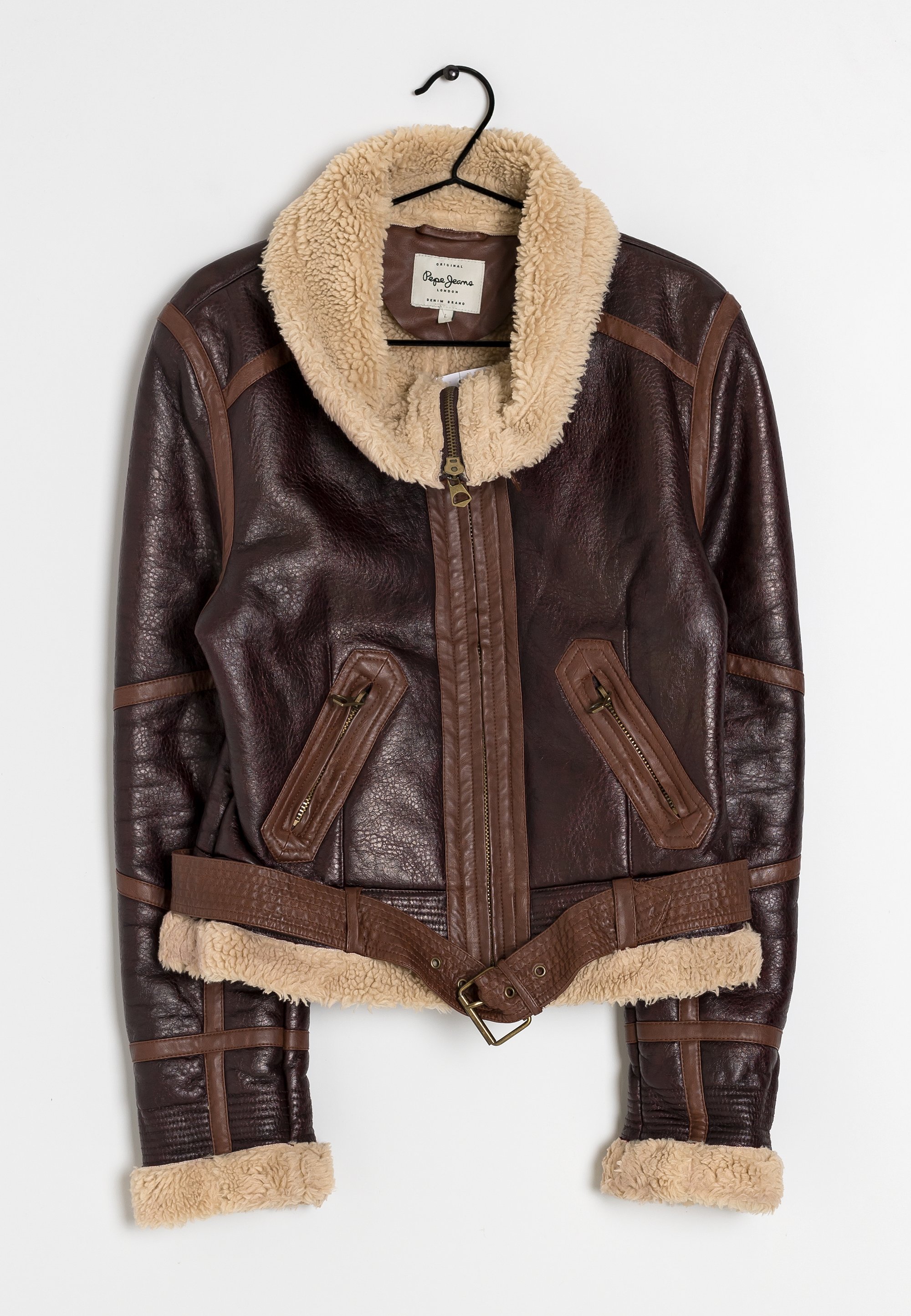 Pepe Jeans Winter jacket brown/beige/brown (Pre-owned