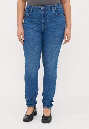 CARCRUZ - Ļoti pieguloši džinsi - medium blue denim