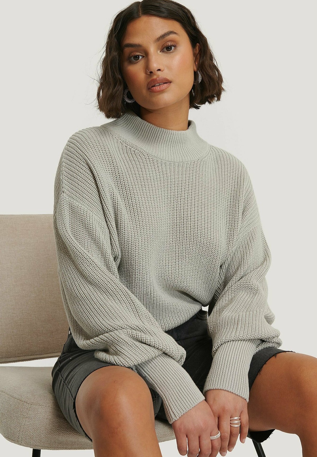 NA-KD Trui - grey/grijs - Zalando.nl