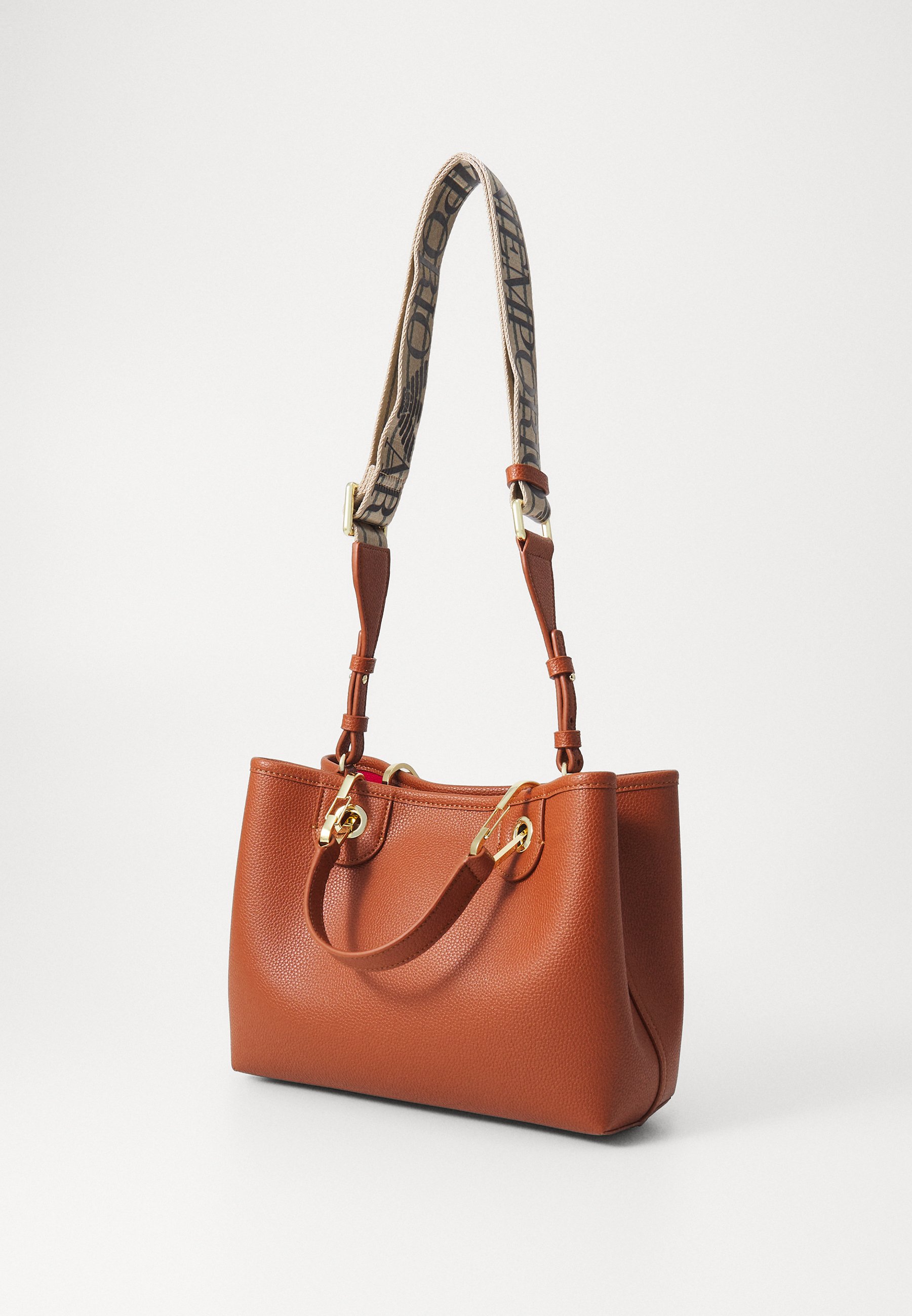 Emporio Armani Geantă de mână - brown/roșu închis - Zalando.ro
