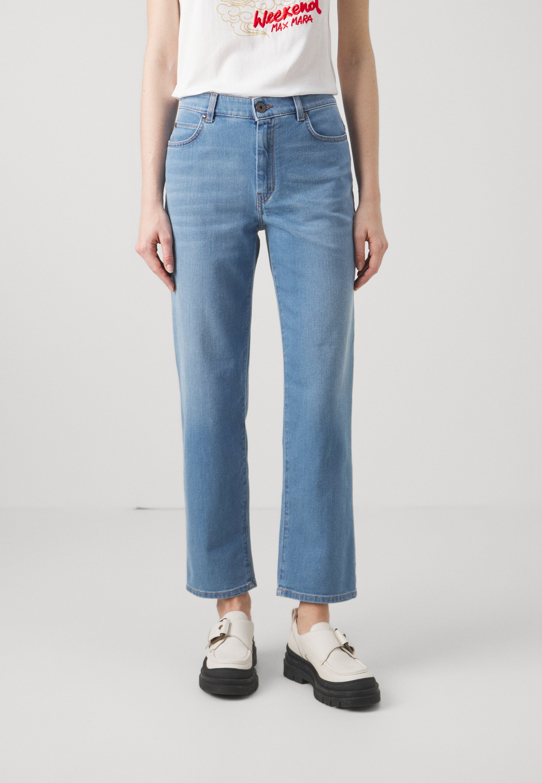 ★Weekend Max Mara★Ortisei コットンデニムストレートジーンズ WEEKEND MAX MARA Ortisei Cotton Denim Straight Jeans Weekend