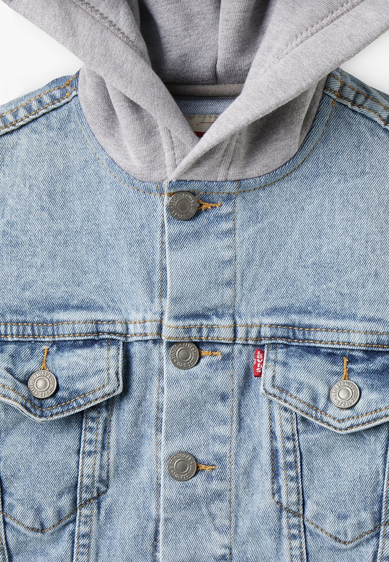 levis jacke grau blau mit gord kragen levis jacke grau blau mit gord kragen