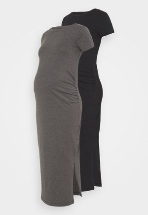2 PACK - Jerseykjoler - black/dark grey