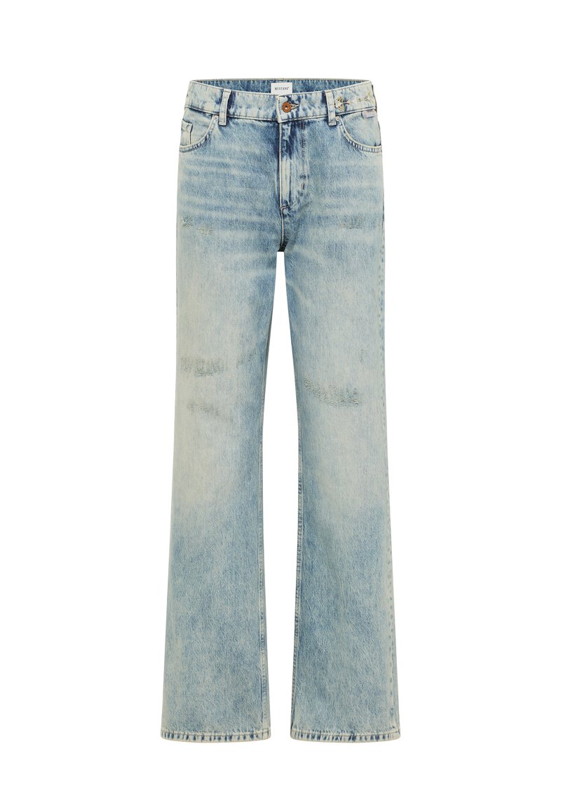 mustang Flared Jeans blauw denim/bluedenim mustang Flared Jeans blauw denim/bluedenim