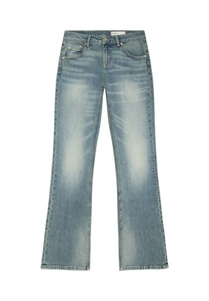 Bershka, LOW-RISE SLIM FIT BOOT-CUT JEANS - JEANS - Jean bootcut - blue denim