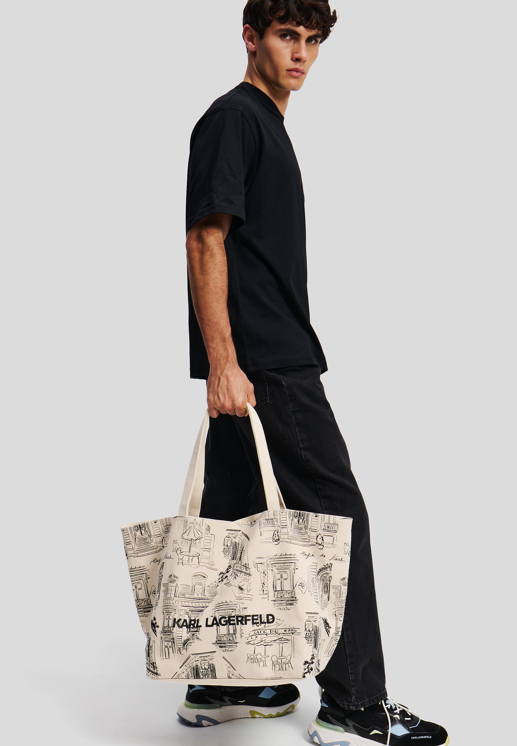 KARL LAGERFELD x JORGE PARRA ALL-OVER PRINT - Tote bag KARL LAGERFELD x JORGE PARRA ALL-OVER PRINT - Tote bag