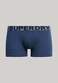 Superdry & Co 3ER PACK- TRIPLE LOGOBUND - Calzoncillos - berry red marl mid red grit dark indigo blue marl