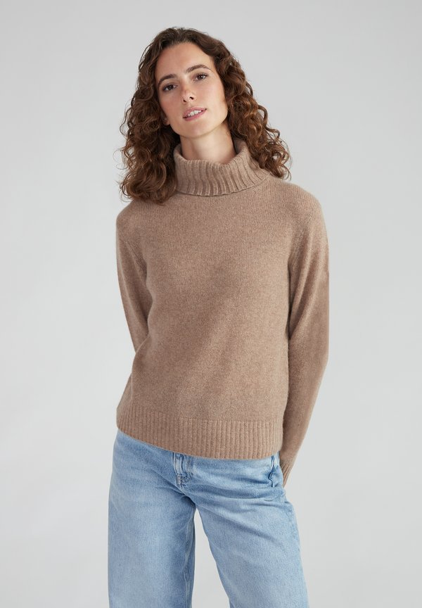 ROLLKRAGEN REGULAR - Strickpullover - nougat