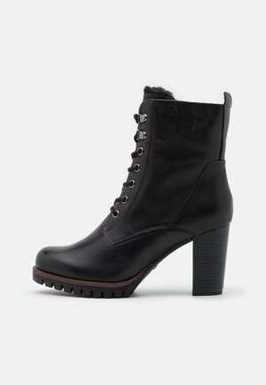 Snörstövletter - black