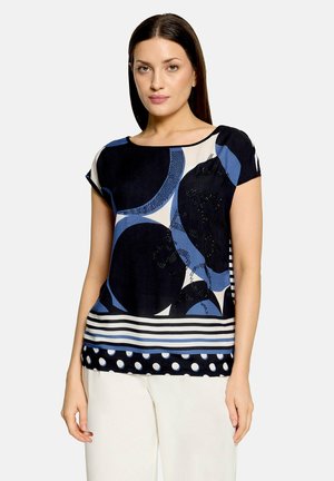 Betty Barclay, BETTY BARCLAY MIT AUFDRUCK BLUSENSHIRT - Blouse - dunkelblau weiß