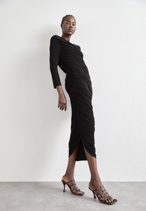 Norma Kamali DIANA GOWN - Vestito di maglina - black