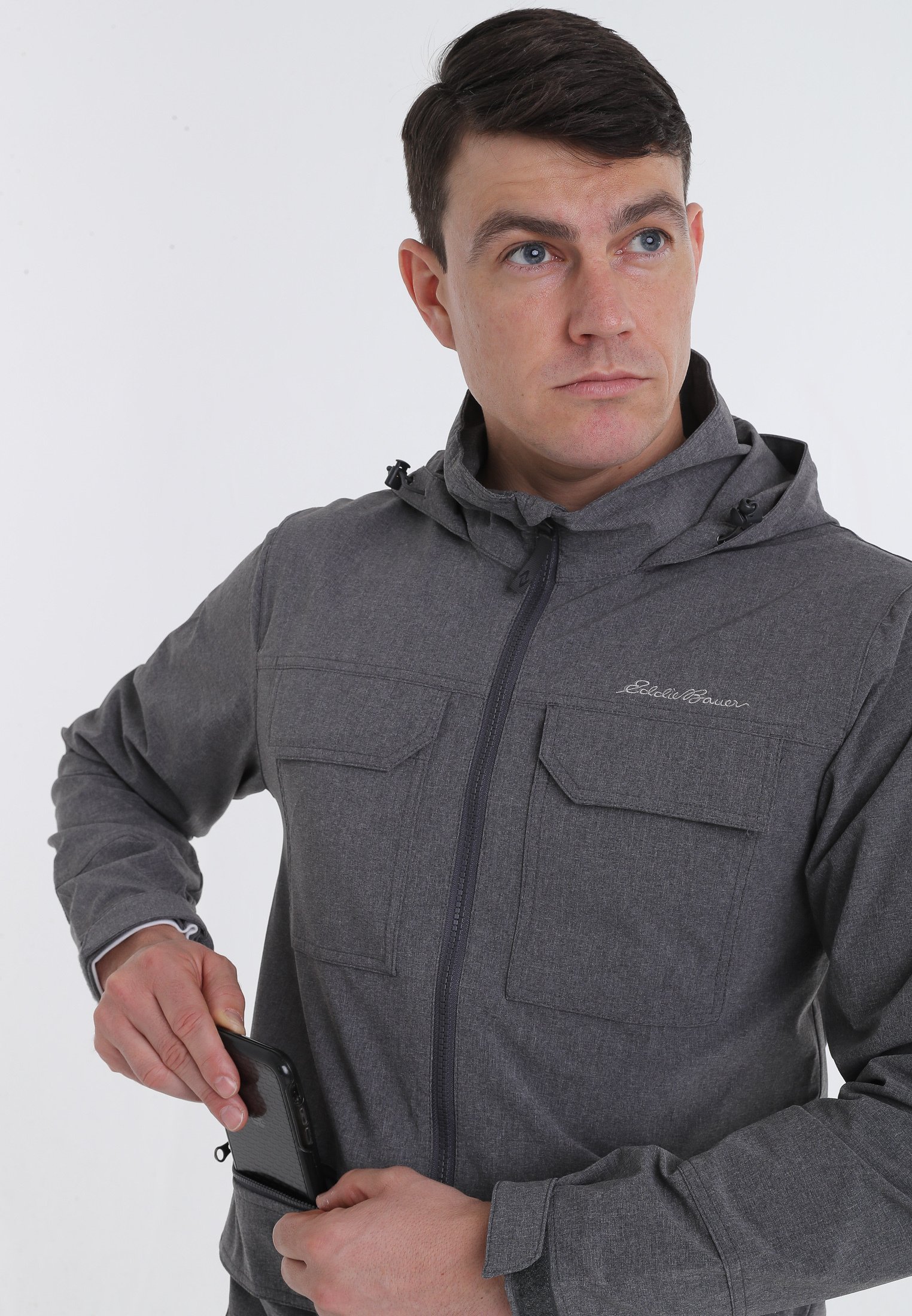 Eddie Bauer ATLAS STRETCH HOODED JACKET 