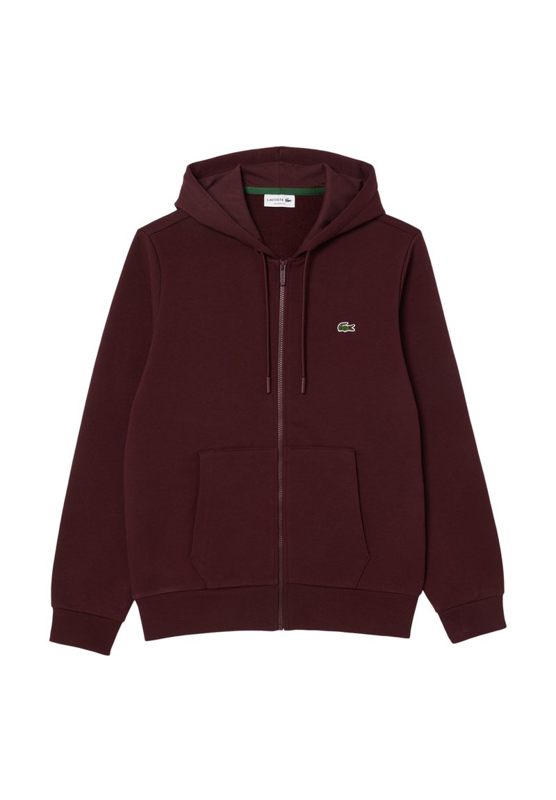 Lacoste Sweat zippé bordeaux