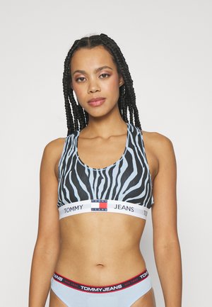 Tommy Jeans UNLINED BRALETTE - Bustier - black/blue