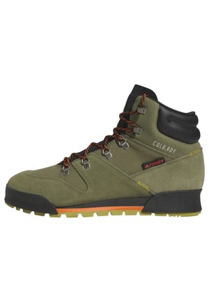 Adidas Terrex TERREX SNOWPITCH COLD.RDY HIKING - Hiking shoes - focus olive   core black   pulse olive