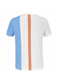 Babolat PLAY CREW NECK - T-shirt print - white blithe blue hthr
