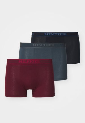 TRUNK 3 PACK - Trunks - deep rouge/desert sky/mil denim