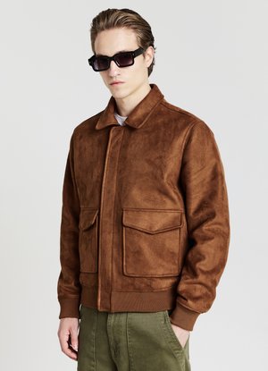 Calliope Faux leather jacket - tabacco