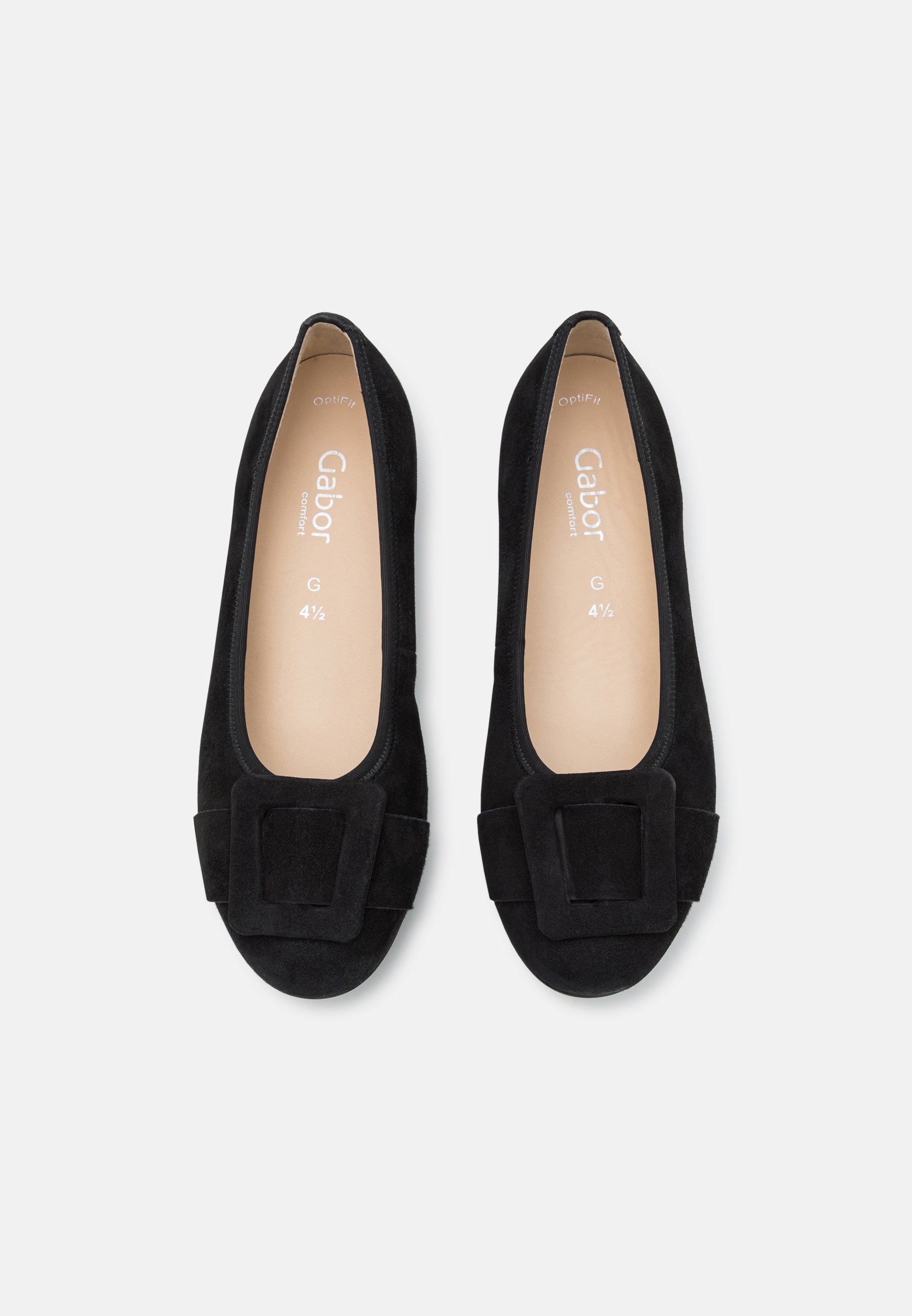 Gabor Damen Ballerina 44.169.12 – Bequeme Flats Aus Rauleder Mit Hovercraft-System