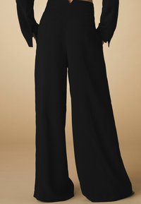 Next TALL FIT - TAILORED  SUPER WIDE  - Tygbyxor - black