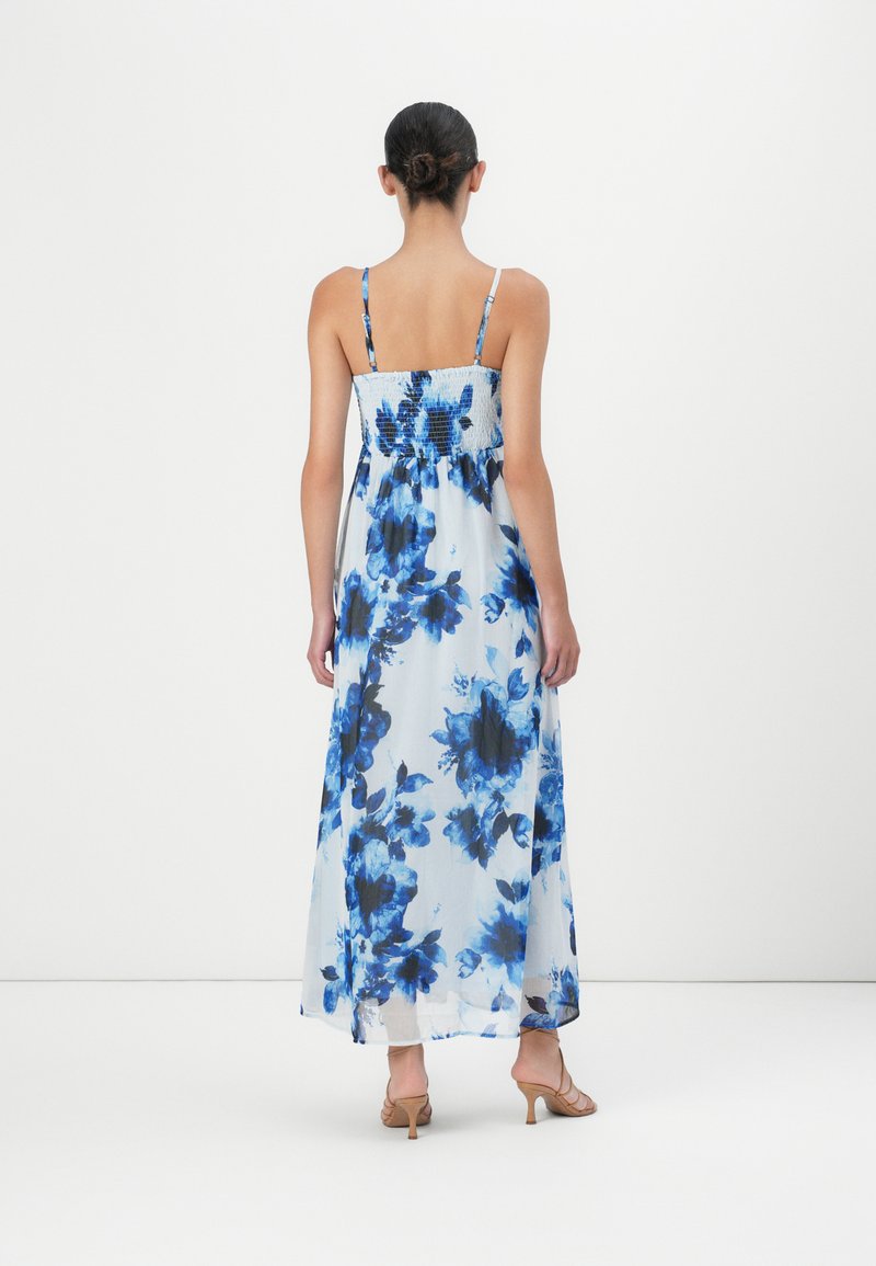ONLY ONLELENA VIKKI LIFE STRAP DRESS - Maxi dress - cloud dancer/blue/off-white  - Zalando.ie