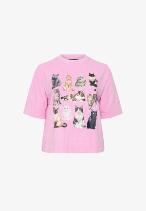Yours Clothing, T-Shirt print - pink