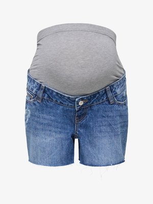 ONLY MATERNITY, Denim OLMGABI Mid waist Regular Fit - Denimové šortky - medium blue denim