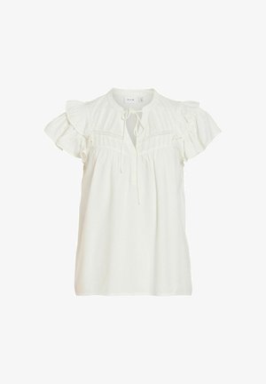 VILA, Short Sleeved VISTINLA Round neck - Bluză - snow white