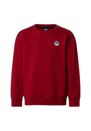 WITH LOGO PATCH - Felpa - dark red