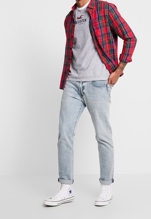 Hollister Co., T-shirt imprimé - mottled dark grey