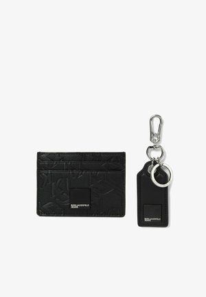 Karl Lagerfeld Jeans, KARL LAGERFELD JEANS CARDHOLDER BOX LOGO KEYCHAIN GIFT SET - Porte-clefs - black