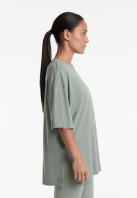OYSHO SHORT SLEEVE - Jednoduché tričko - mottled grey