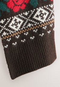 Next Sciarpa - chocolate brown fairisle