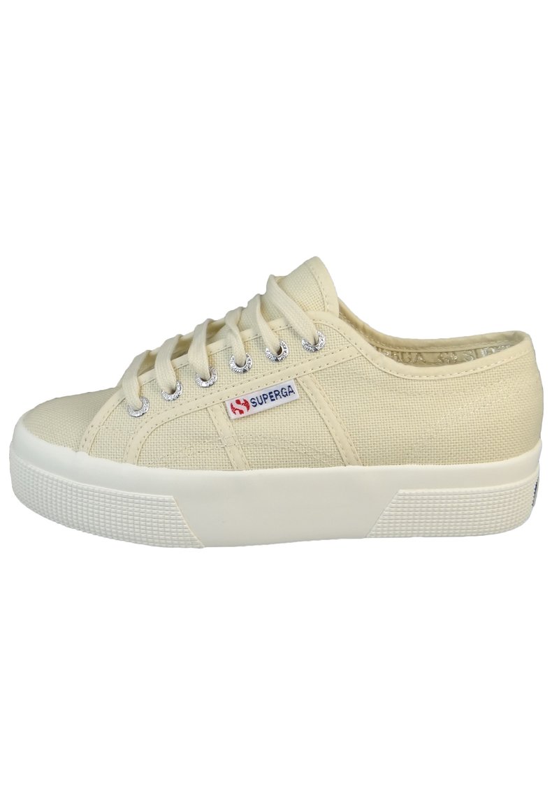 Superga LOW PLATFORM AKJ  - Sneakers laag - beige lt eggshell f avorio
