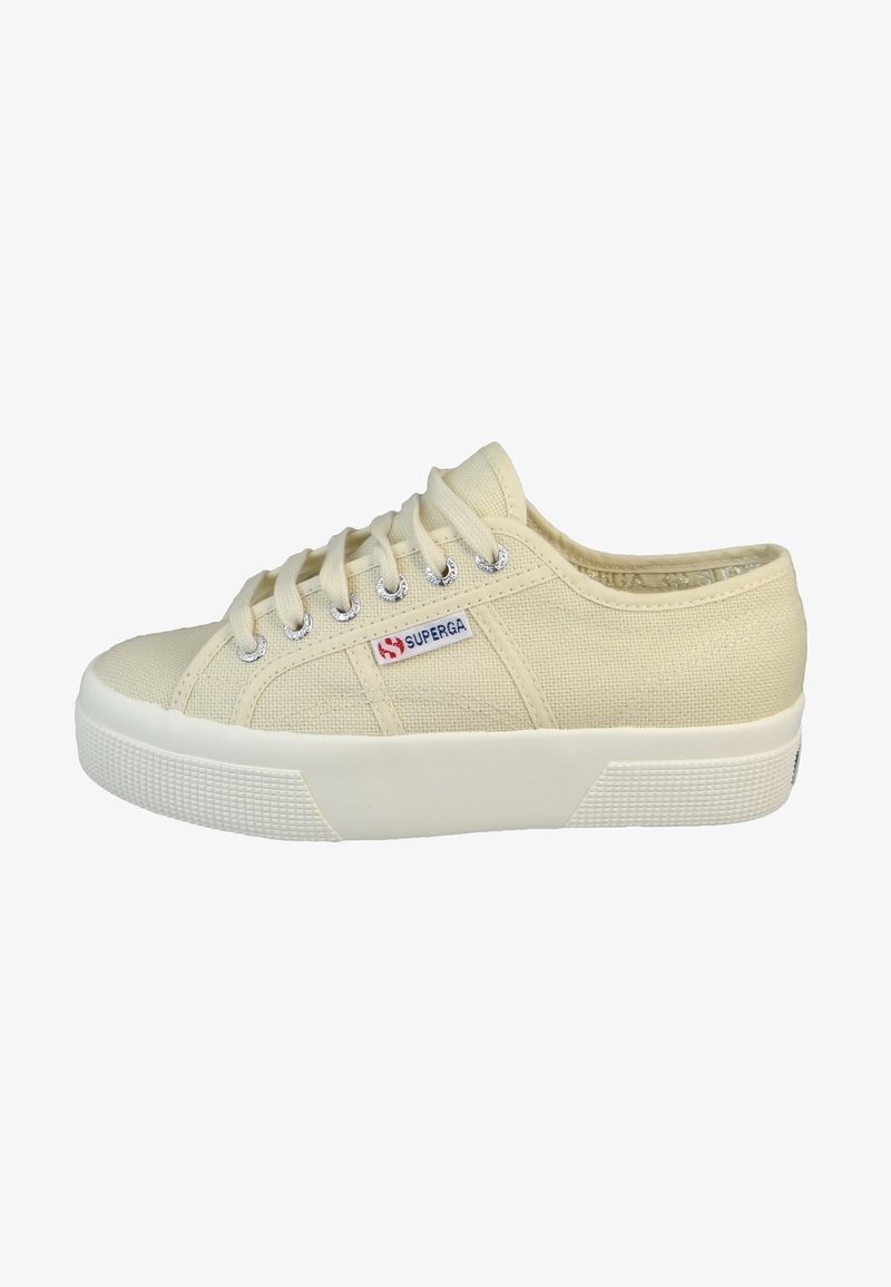 Superga LOW PLATFORM AKJ - Sneakers laag - beige lt eggshell f avorio