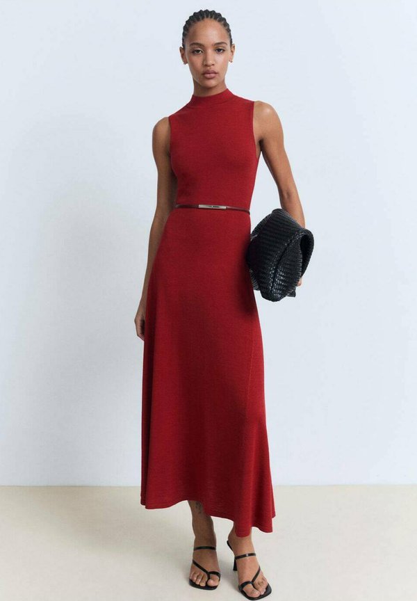 FLARED - Maxi dress - rouge
