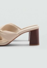 Mango Heeled mules - off-white