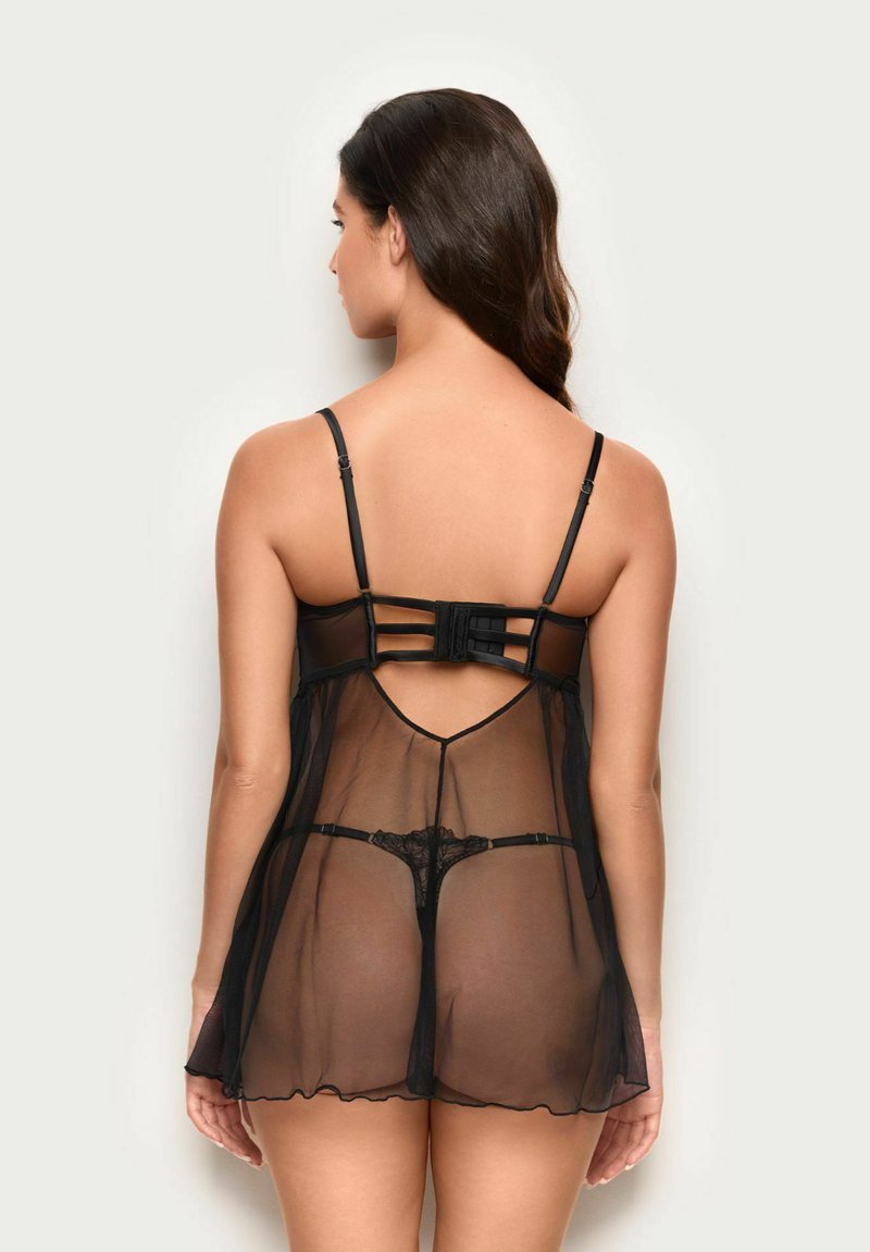 Donna Lingerie Body In Pizzo Babydoll - Scollatura Profonda, Tessuto Traspirante, Taglie Elastica - Intimo Sensuale Per Notte E Occasioni Speciali - 2